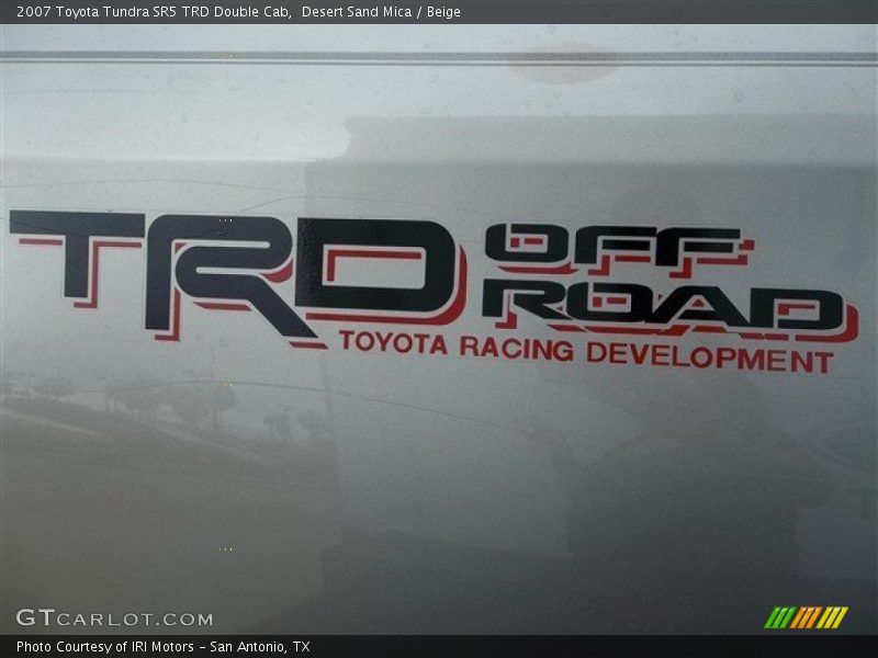 Desert Sand Mica / Beige 2007 Toyota Tundra SR5 TRD Double Cab