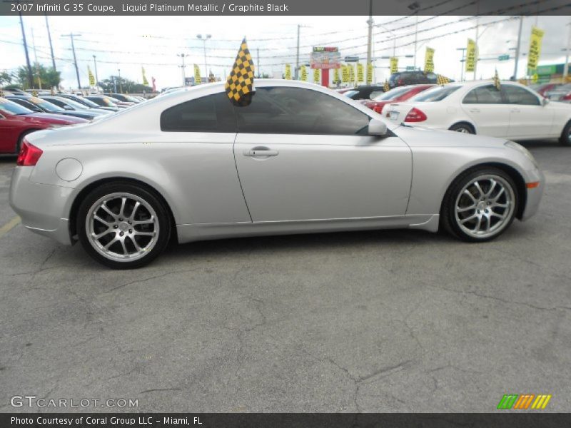 Liquid Platinum Metallic / Graphite Black 2007 Infiniti G 35 Coupe