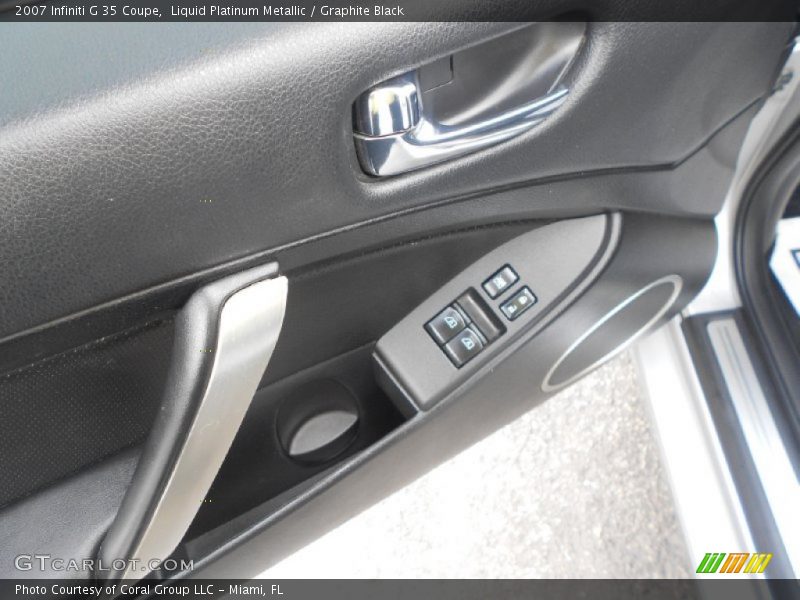 Liquid Platinum Metallic / Graphite Black 2007 Infiniti G 35 Coupe