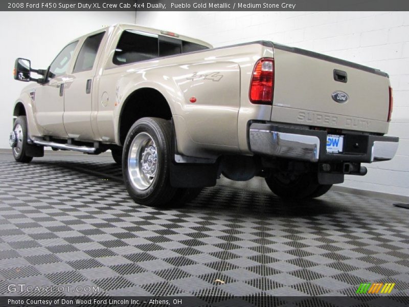 Pueblo Gold Metallic / Medium Stone Grey 2008 Ford F450 Super Duty XL Crew Cab 4x4 Dually