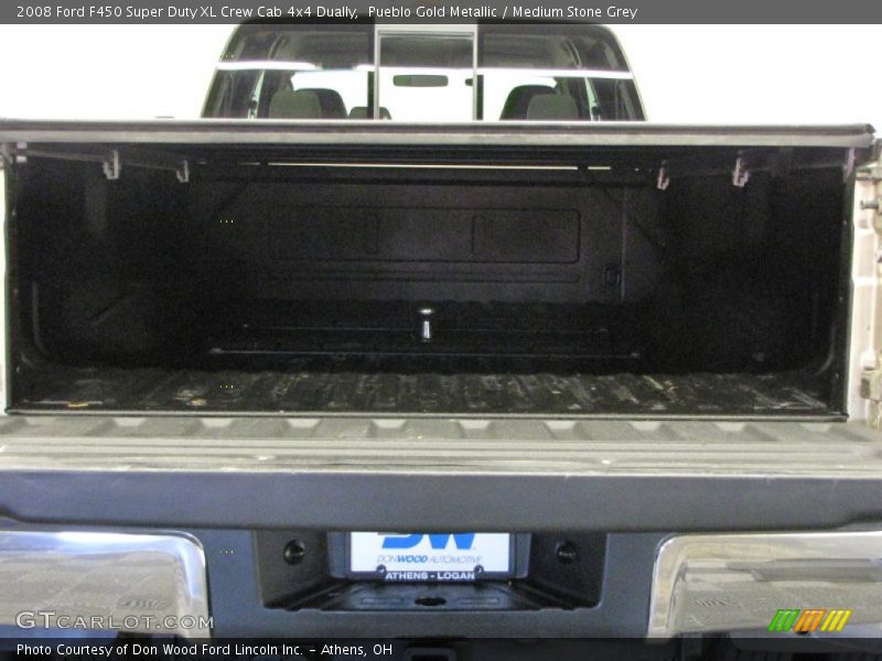Pueblo Gold Metallic / Medium Stone Grey 2008 Ford F450 Super Duty XL Crew Cab 4x4 Dually