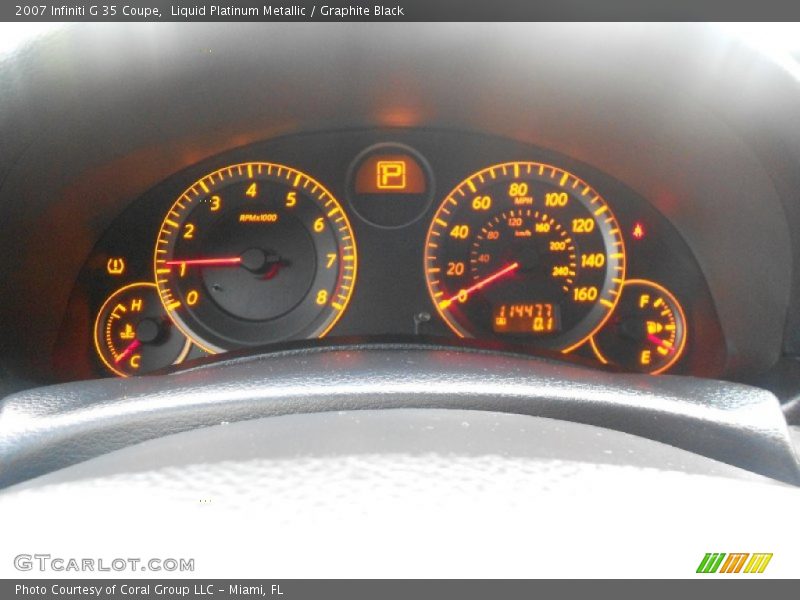 Liquid Platinum Metallic / Graphite Black 2007 Infiniti G 35 Coupe
