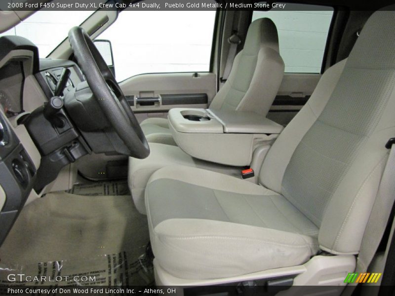  2008 F450 Super Duty XL Crew Cab 4x4 Dually Medium Stone Grey Interior