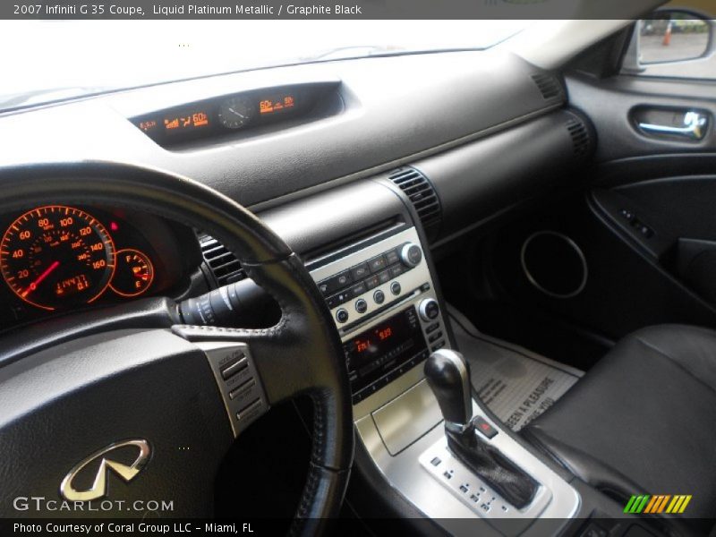 Liquid Platinum Metallic / Graphite Black 2007 Infiniti G 35 Coupe