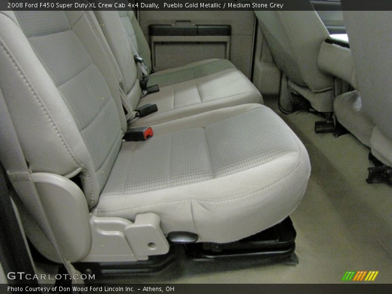 Pueblo Gold Metallic / Medium Stone Grey 2008 Ford F450 Super Duty XL Crew Cab 4x4 Dually