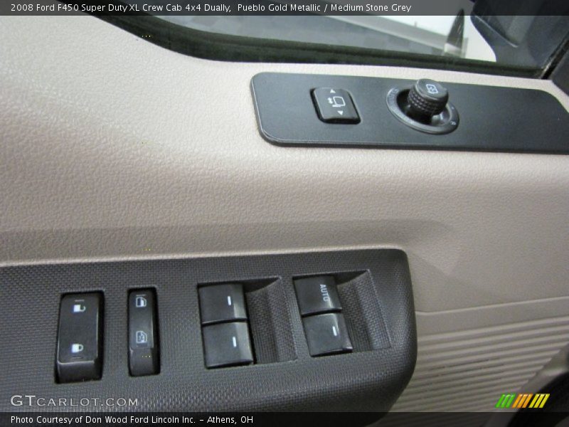 Pueblo Gold Metallic / Medium Stone Grey 2008 Ford F450 Super Duty XL Crew Cab 4x4 Dually