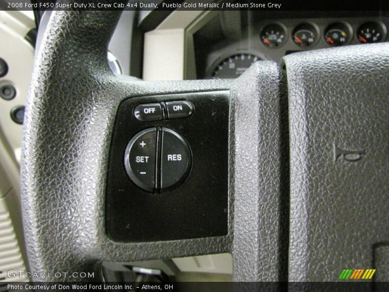 Pueblo Gold Metallic / Medium Stone Grey 2008 Ford F450 Super Duty XL Crew Cab 4x4 Dually
