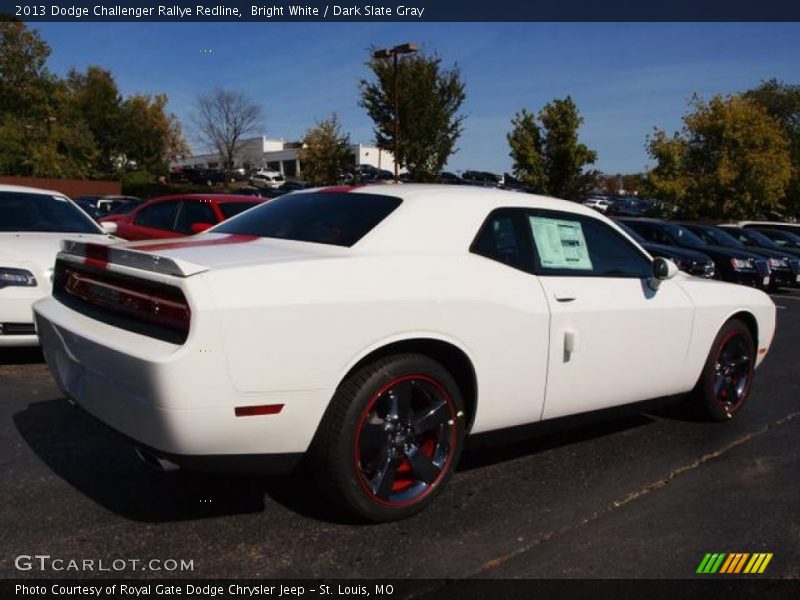 Bright White / Dark Slate Gray 2013 Dodge Challenger Rallye Redline