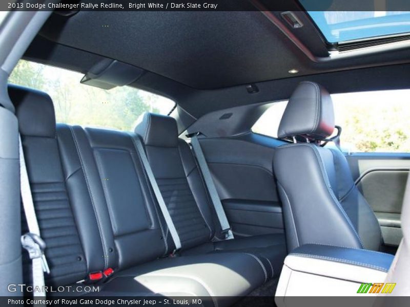 Bright White / Dark Slate Gray 2013 Dodge Challenger Rallye Redline