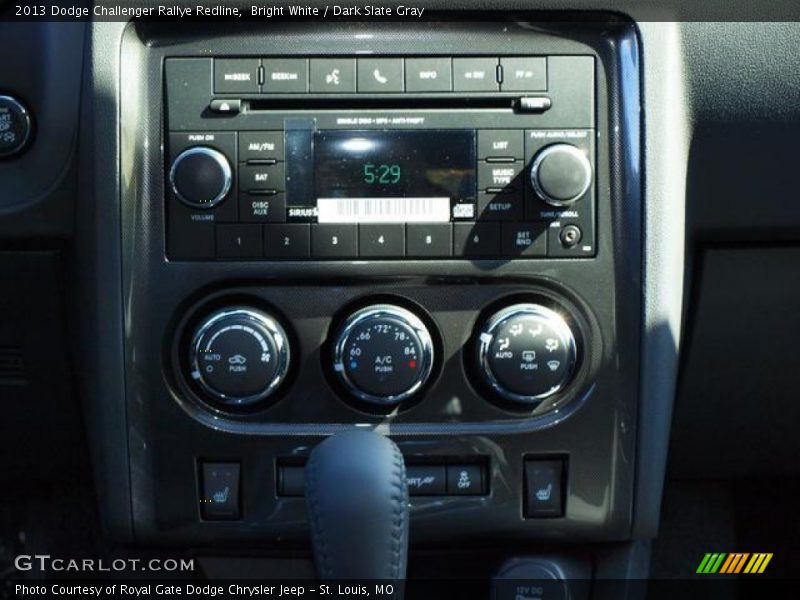 Bright White / Dark Slate Gray 2013 Dodge Challenger Rallye Redline