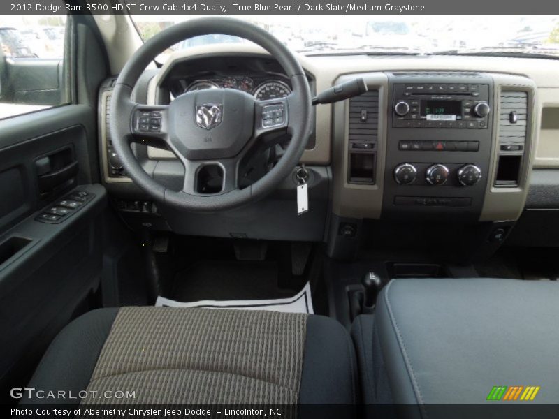 True Blue Pearl / Dark Slate/Medium Graystone 2012 Dodge Ram 3500 HD ST Crew Cab 4x4 Dually
