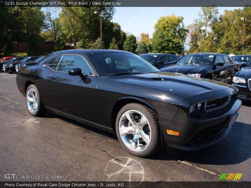 Pitch Black / Dark Slate Gray 2013 Dodge Challenger SXT Plus
