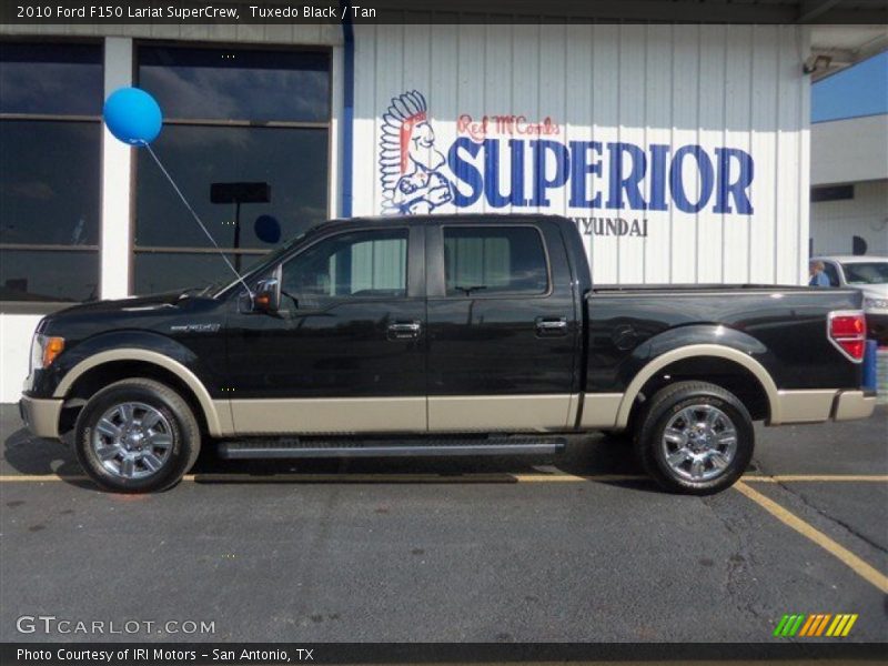Tuxedo Black / Tan 2010 Ford F150 Lariat SuperCrew