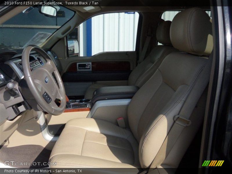 Tuxedo Black / Tan 2010 Ford F150 Lariat SuperCrew