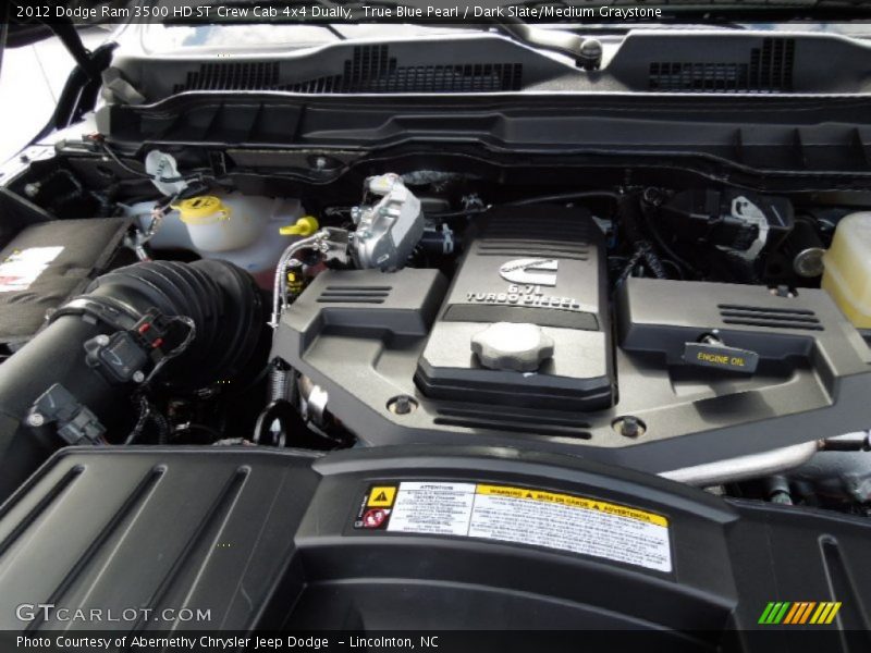  2012 Ram 3500 HD ST Crew Cab 4x4 Dually Engine - 6.7 Liter OHV 24-Valve Cummins VGT Turbo-Diesel Inline 6 Cylinder