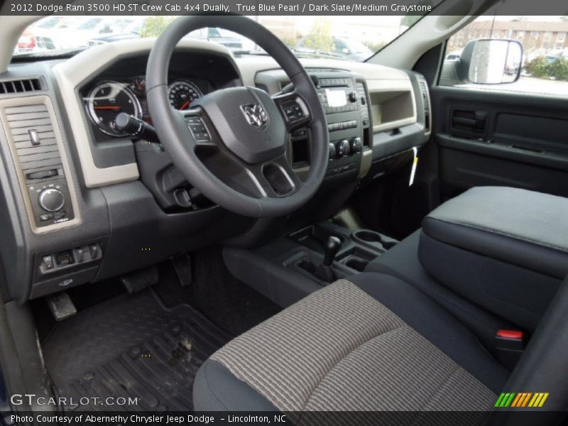 Dark Slate/Medium Graystone Interior - 2012 Ram 3500 HD ST Crew Cab 4x4 Dually 