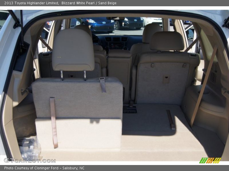 Blizzard White Pearl / Sand Beige 2013 Toyota Highlander Limited