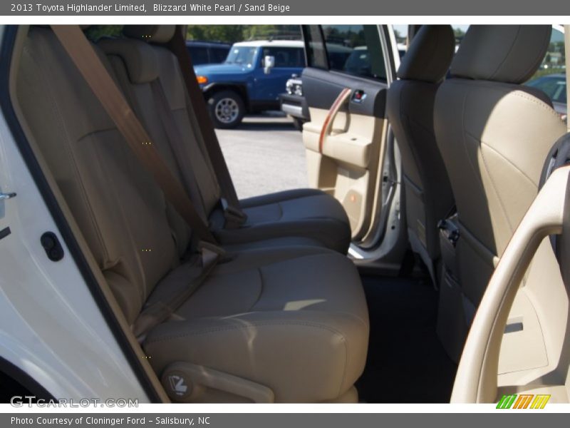 Blizzard White Pearl / Sand Beige 2013 Toyota Highlander Limited