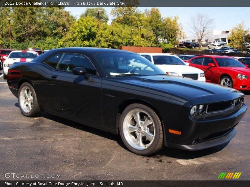Pitch Black / Dark Slate Gray 2013 Dodge Challenger R/T Classic