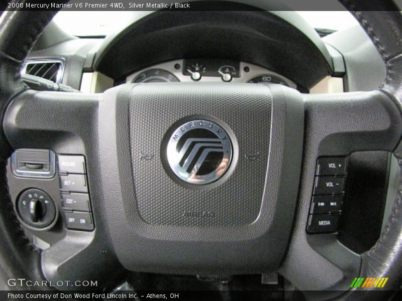 Silver Metallic / Black 2008 Mercury Mariner V6 Premier 4WD