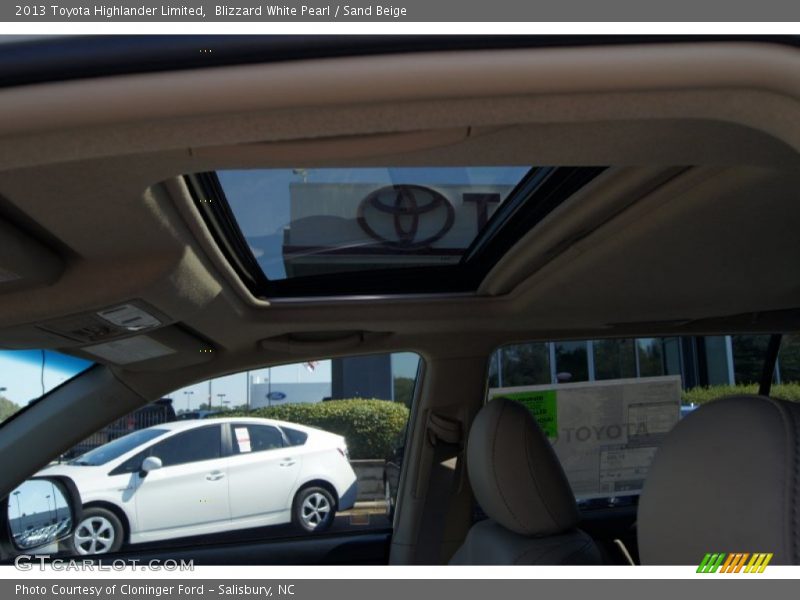 Blizzard White Pearl / Sand Beige 2013 Toyota Highlander Limited