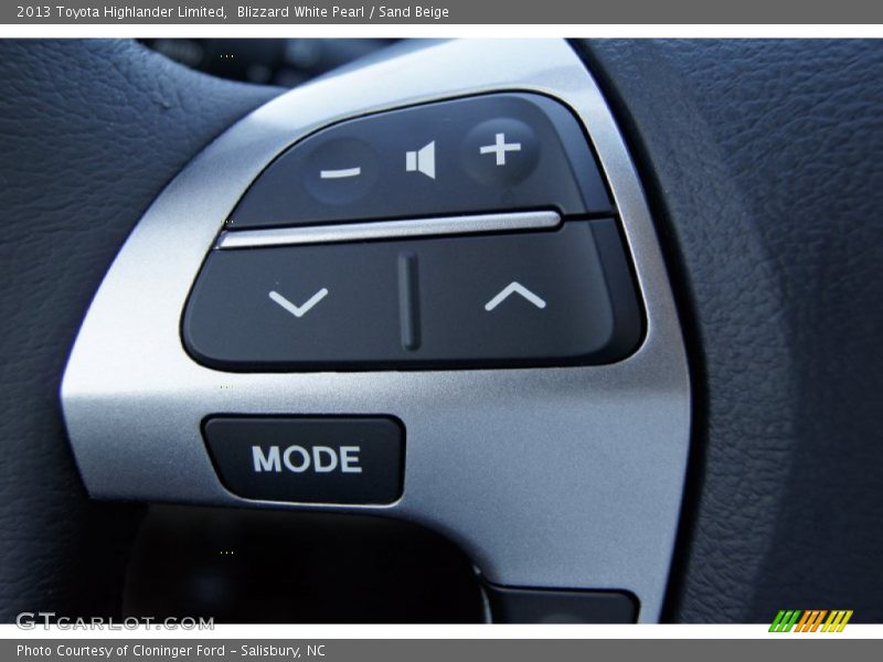 Blizzard White Pearl / Sand Beige 2013 Toyota Highlander Limited