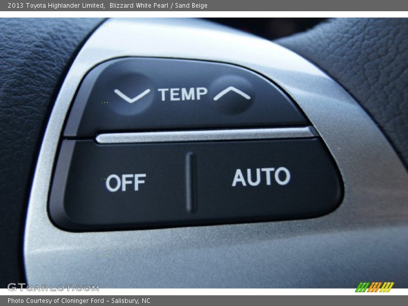 Blizzard White Pearl / Sand Beige 2013 Toyota Highlander Limited