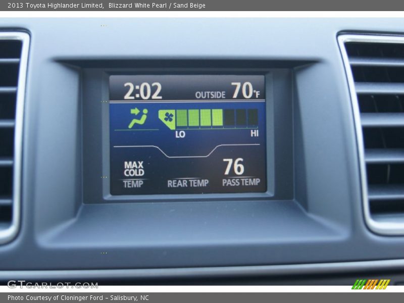 Blizzard White Pearl / Sand Beige 2013 Toyota Highlander Limited