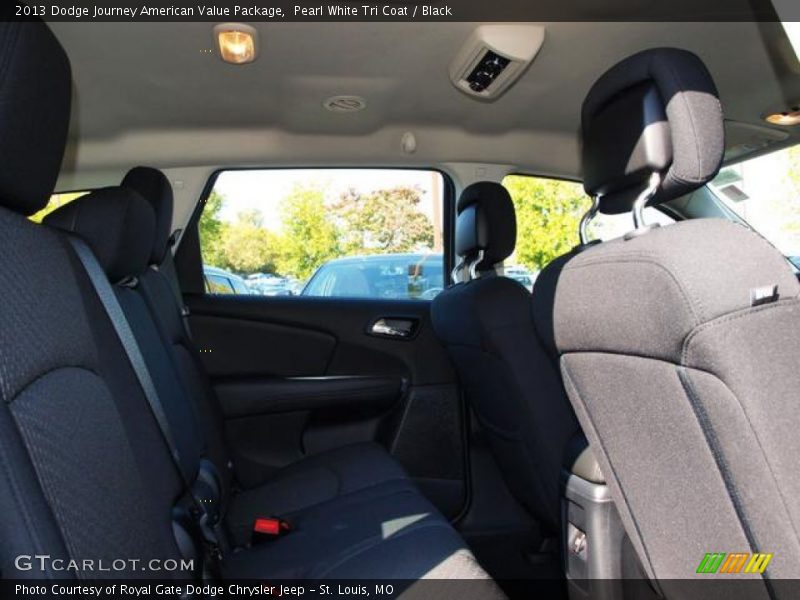 Pearl White Tri Coat / Black 2013 Dodge Journey American Value Package