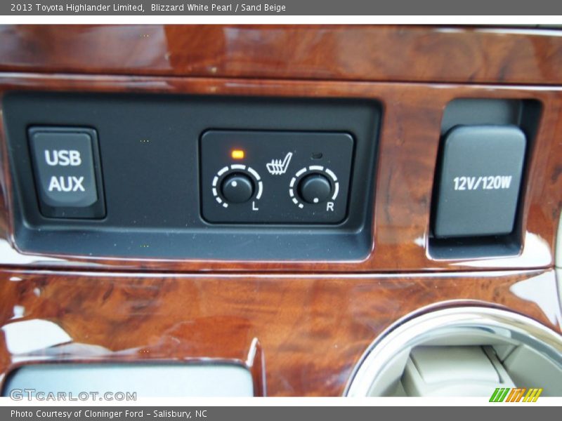 Blizzard White Pearl / Sand Beige 2013 Toyota Highlander Limited
