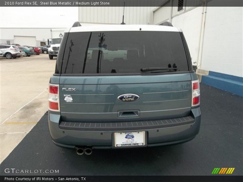 Steel Blue Metallic / Medium Light Stone 2010 Ford Flex SE