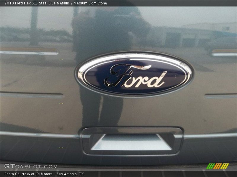 Steel Blue Metallic / Medium Light Stone 2010 Ford Flex SE