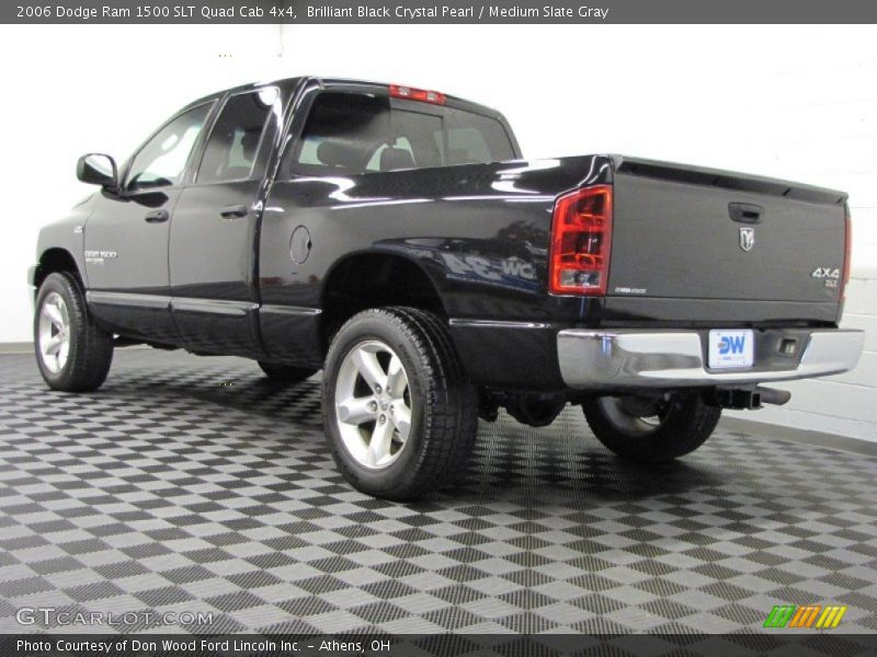 Brilliant Black Crystal Pearl / Medium Slate Gray 2006 Dodge Ram 1500 SLT Quad Cab 4x4