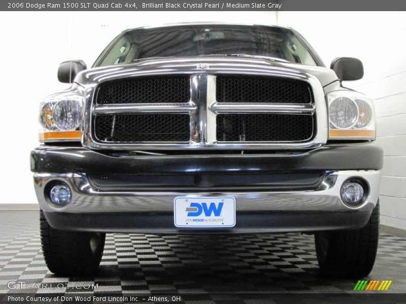 Brilliant Black Crystal Pearl / Medium Slate Gray 2006 Dodge Ram 1500 SLT Quad Cab 4x4