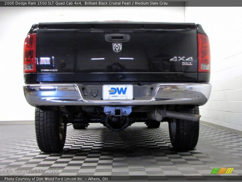 Brilliant Black Crystal Pearl / Medium Slate Gray 2006 Dodge Ram 1500 SLT Quad Cab 4x4