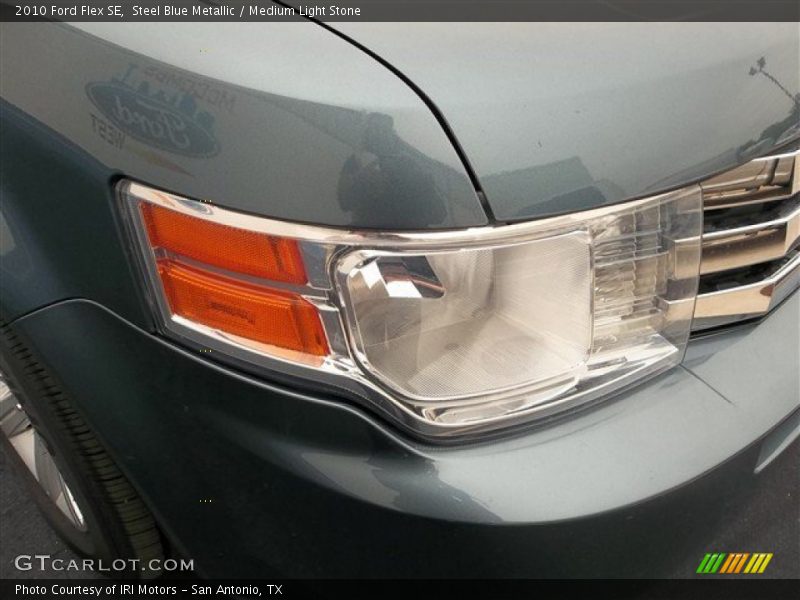 Steel Blue Metallic / Medium Light Stone 2010 Ford Flex SE
