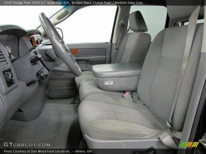 Brilliant Black Crystal Pearl / Medium Slate Gray 2006 Dodge Ram 1500 SLT Quad Cab 4x4