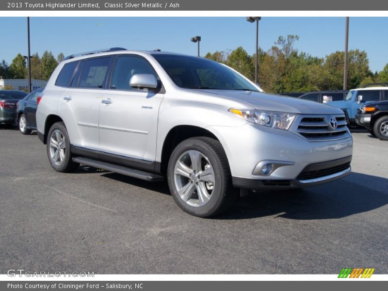 Classic Silver Metallic / Ash 2013 Toyota Highlander Limited