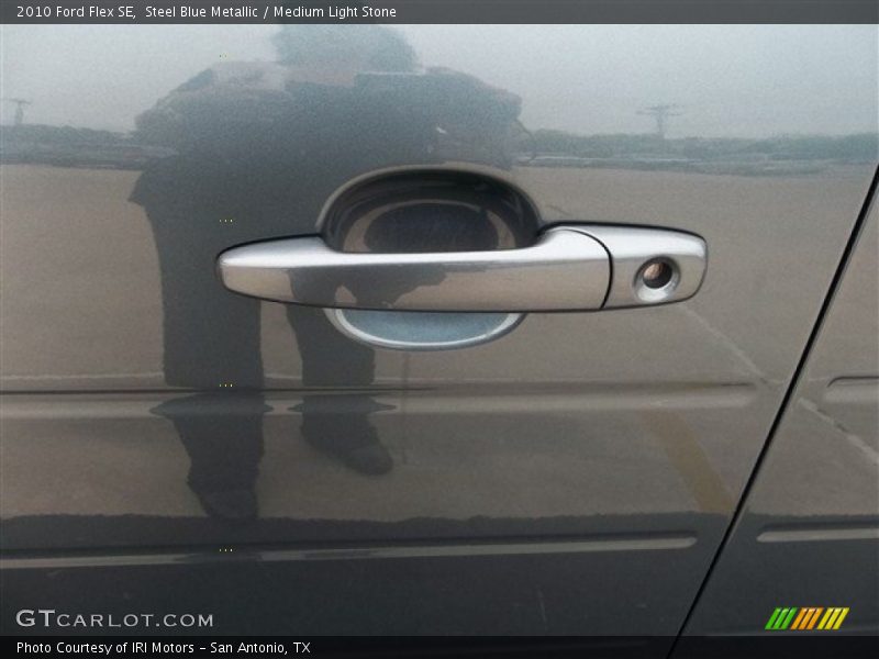 Steel Blue Metallic / Medium Light Stone 2010 Ford Flex SE