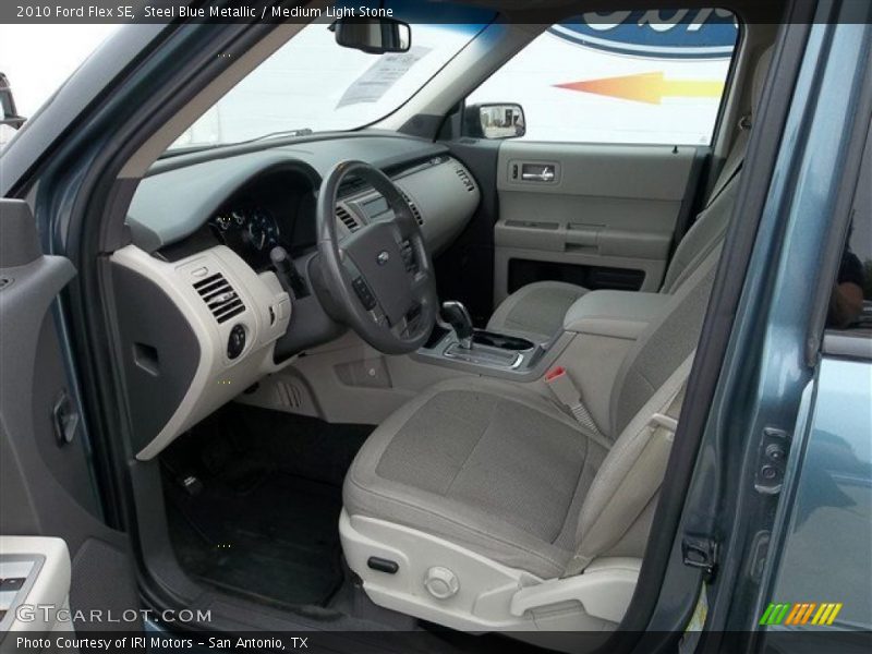 Steel Blue Metallic / Medium Light Stone 2010 Ford Flex SE