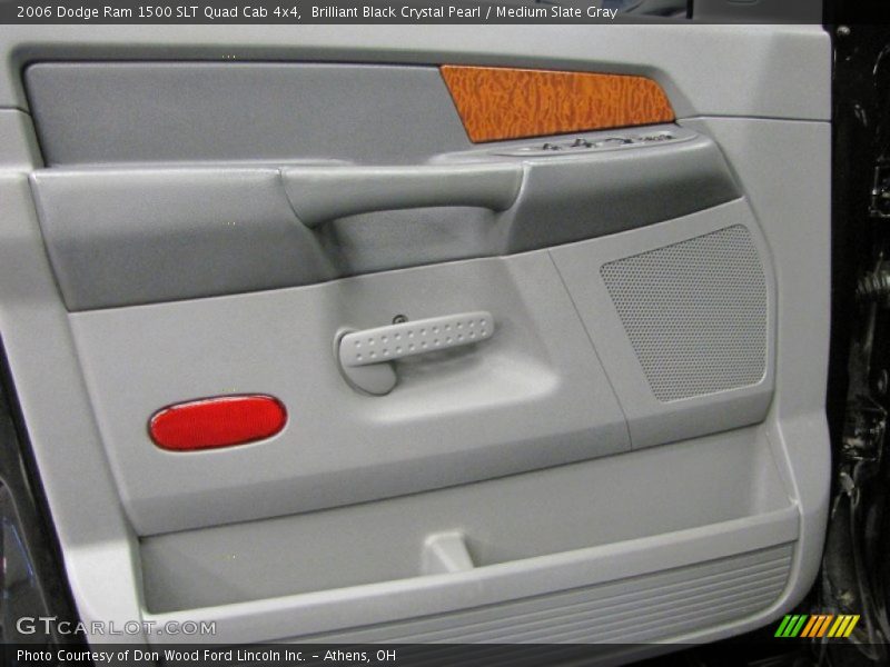 Brilliant Black Crystal Pearl / Medium Slate Gray 2006 Dodge Ram 1500 SLT Quad Cab 4x4