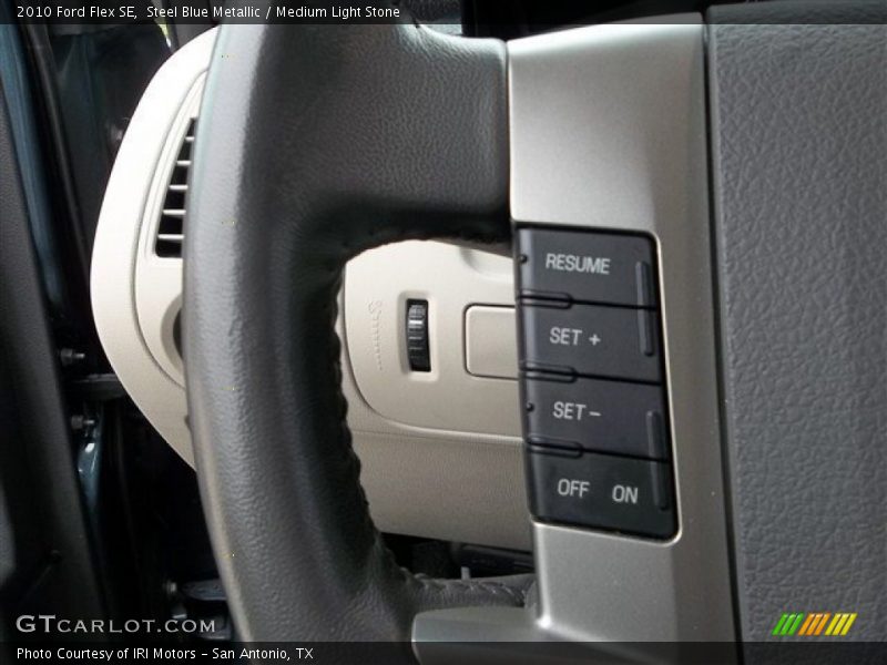 Steel Blue Metallic / Medium Light Stone 2010 Ford Flex SE