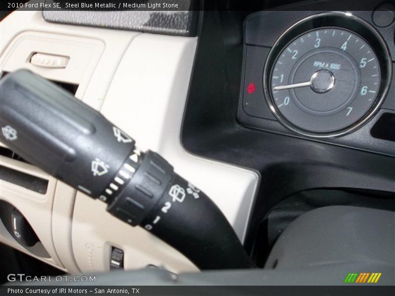 Steel Blue Metallic / Medium Light Stone 2010 Ford Flex SE