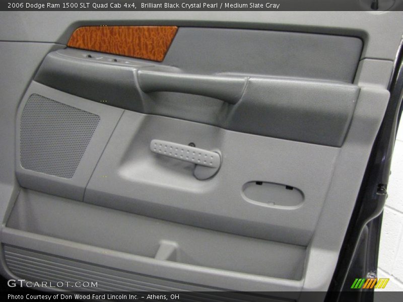 Brilliant Black Crystal Pearl / Medium Slate Gray 2006 Dodge Ram 1500 SLT Quad Cab 4x4