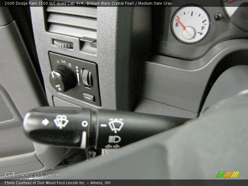 Brilliant Black Crystal Pearl / Medium Slate Gray 2006 Dodge Ram 1500 SLT Quad Cab 4x4