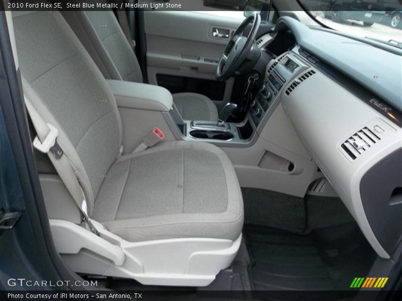 Steel Blue Metallic / Medium Light Stone 2010 Ford Flex SE