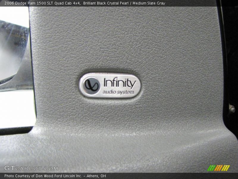 Brilliant Black Crystal Pearl / Medium Slate Gray 2006 Dodge Ram 1500 SLT Quad Cab 4x4