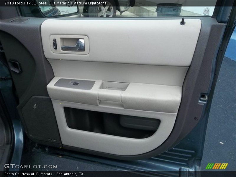 Steel Blue Metallic / Medium Light Stone 2010 Ford Flex SE