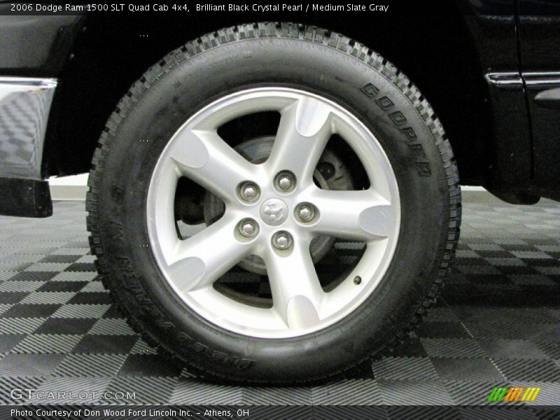 Brilliant Black Crystal Pearl / Medium Slate Gray 2006 Dodge Ram 1500 SLT Quad Cab 4x4
