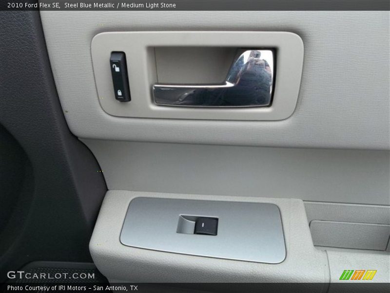 Steel Blue Metallic / Medium Light Stone 2010 Ford Flex SE